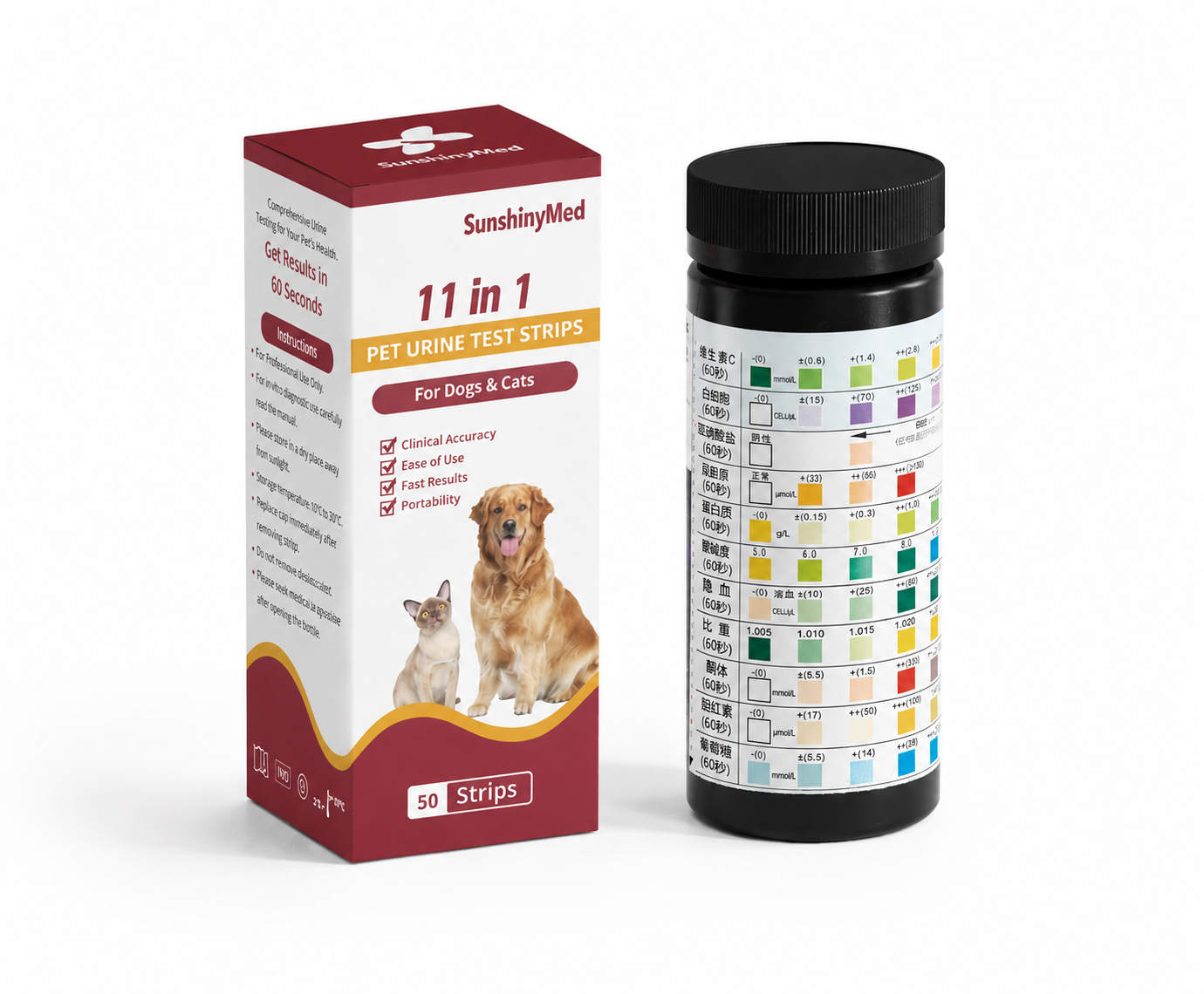 One Step Pet Urine Test Strips